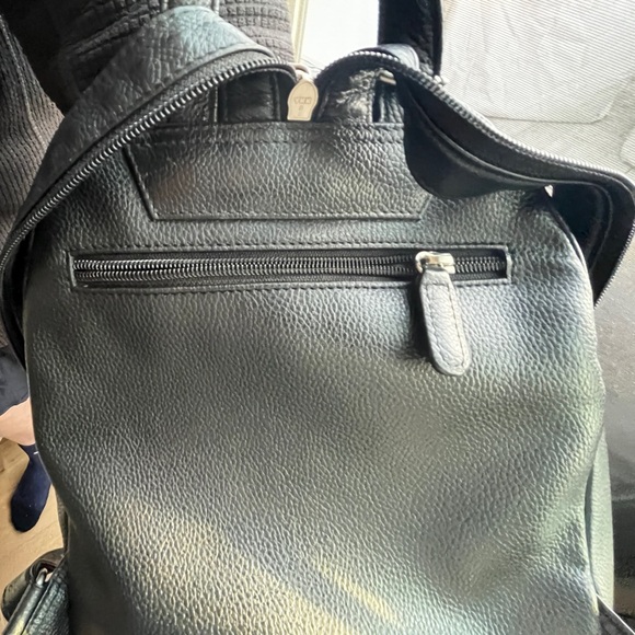 Picard black leather backpack purse - Picture 7 of 9